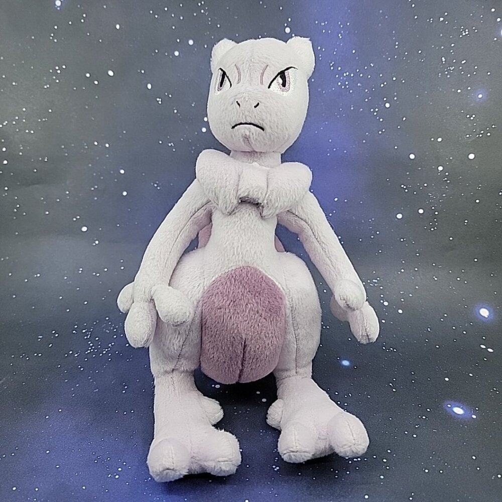Mewtwo 12" Plush Toy Japanese With Tags Genesect Movie 2013 Banpresto Crane King